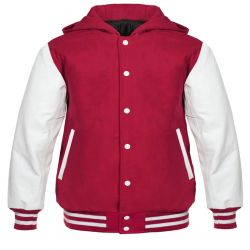 Varsity Hoody Hot pink /white